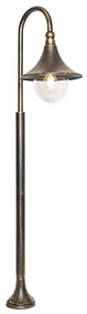Klassieke buiten lantaarn antiek goud 100 cm IP44 - Daphne Klassiek / Antiek E27 IP44 Buitenverlichting