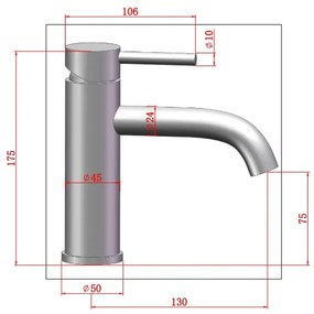 Saniclear Plus wastafelkraan verouderd messing