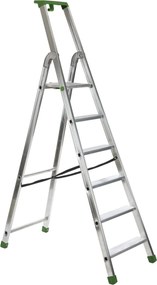 Escalo quadra aluminium - Industriële aluminium trapladder - 6 treden