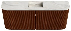 Mondiaz Joya DLux 105cm toiletmeubel ronding links/rechts ruby met wastafel faye midden zonder kraangat ostra