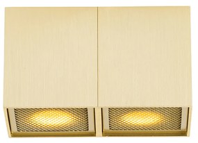 Design spot goud 2-lichts - Qubo Honey