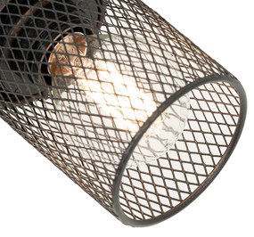 Industriële plafondSpot / Opbouwspot / Plafondspot zwart 3-lichts verstelbaar - Jim Industriele / Industrie / Industrial E14 Binnenverlichting Lamp