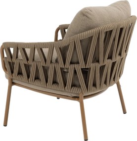 Seasons Biarritz Low Dining Chair Amber With Cushions(per Stuks) Rope Taupe