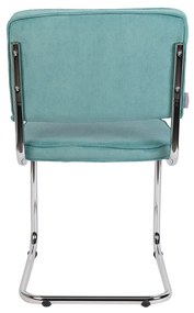 Zuiver Ridge Rib Eetkamerstoel Rib Retro Blauw