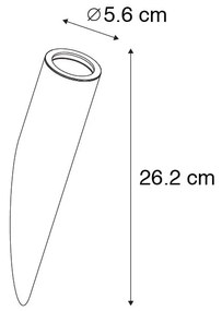 Moderne wandlamp zwart GU10 50mm - Slam Modern GU10 cilinder / rond Binnenverlichting Lamp
