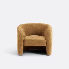 Fauteuil in fijne chenille, LANDINE