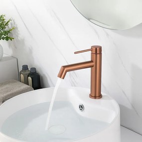 Wastafelkraan Rea FOSS Brush Copper Low