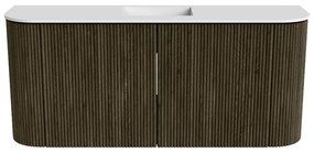 Mondiaz Joya 95cm toiletmeubel ronding links/rechts shadow met wastafel faye midden zonder kraangat talc