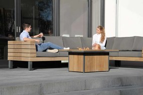 Hoek loungeset  Teak Old teak greywash 6 personen Lifestyle Garden Furniture Atlantic/Seaside