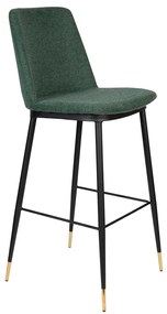 Hoge Barstoel Van Stof Groen