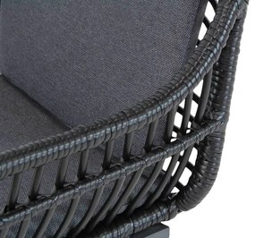 Tuinset 4 personen 180 cm Wicker Grijs Coco Coco Leonardo