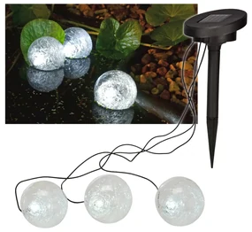 HI Vijververlichting solar LED 9 cm