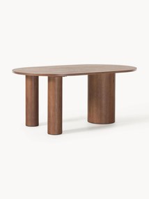 Ovale eettafel Dunia van eikenhout