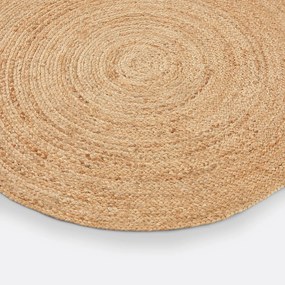 Vloerkleed in jute, Aftas,Ø100 cm