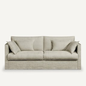 Bankhoes in dik stonewashed linnen, Camille