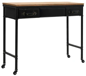vidaXL Wandtafel 100x33,5x80 cm MDF en vurenhout