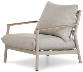 Tuinstoel Aluminium/teak Grijs-antraciet Coco Sevilla