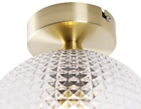 Smart Art Deco plafondlamp messing incl. Wifi A60 - Sphere