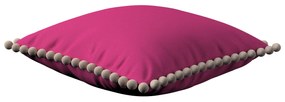 Dekoria Kussenhoes Wera met pompons, roze 45 x 45 cm