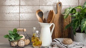 Valence Costela wandtegel 7.5x20cm mastice glans
