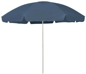 vidaXL Strandparasol 300 cm blauw