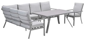 Garden Impressions Senja lounge dining set 4-delig links incl. stoel - valley sand