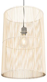 Scandinavische hanglamp bamboe - Natasja Landelijk E27 Scandinavisch cilinder / rond Binnenverlichting Lamp