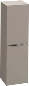 Saqu Lima halfhoge kast met rvs greep 35x32x120cm mat greige