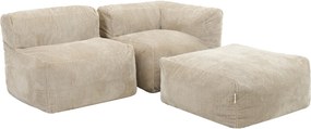 Zen Modulaire Zitzak Corduroy - 3-delig - Stone