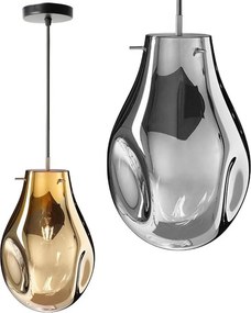 Hangende glazen plafondlamp APP328-1CP Amber