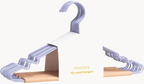 Handgemaakte kledinghangers Adult Lilac, 10-delig