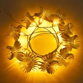 Decoratieve Slinger Met Led-lichtjes Van Papier Silea Gardenia Wit - Sklum