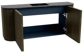 Mondiaz Joya DLux 95cm toiletmeubel ronding links/rechts shadow met wastafel faye midden zonder kraangat lava