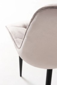 Set van 4 fluwelen Cade Stoelen