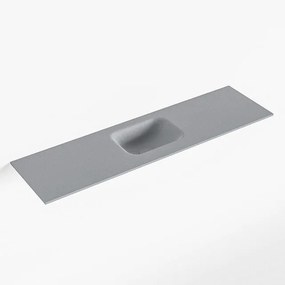 Mondiaz LEX Fontein - 110x30x0.9cm - wasbak midden - zonder kraangaten - voor toiletmeubel - Solid surface - Plata F51122Plata