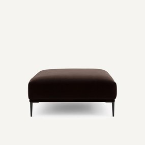 XL fluwelen poef, Oscar, ontwerp Emmanuel Gallina