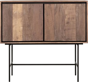 DTP Home Metropole Hoog Dressoir Teakhout 100 Cm - 100x45x95cm.