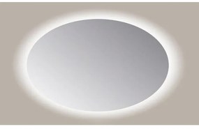 Sanicare Q-mirrors spiegel 140x90x3.5cm met verlichting Led warm white Ovaal inclusief sensor glas SOAWS.90140