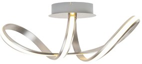 Design plafondlamp staal dimbaar incl. LED - Viola Due