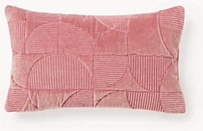 Geborduurde kussenhoes Verina met geometrisch patroon