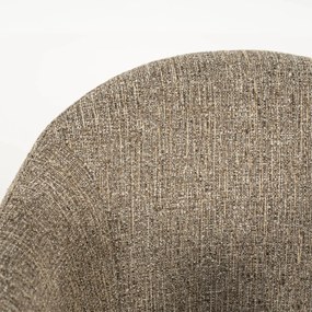 Eleonora Connor Fauteuil Draaibaar Bruine Stof