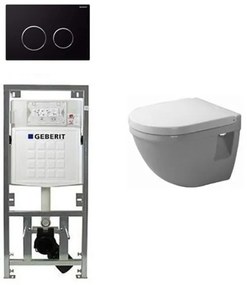 Duravit Philippe Starck 3 compact inbouwreservoir set softclose zitting afdekplaat sigma20 zwart 0290272/0314161/0701131/sw53746/