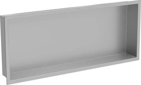 Mexen X-Wall-R wandplank met flens 75 x 30 cm, inox - 1910753010