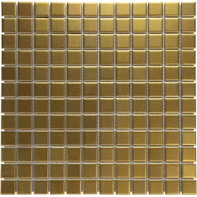 The Mosaic Factory Barcelona vierkante mozaïek tegels 30x30 goud mat
