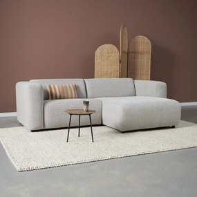 Kleine Bank Met Chaise Longue Rechts Grijsmix