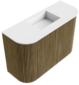 Mondiaz Joya 65cm toiletmeubel ronding links/rechts dusk met wastafel faye midden zonder kraangat talc