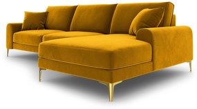 4.5-zitshoekbank Madara rechts velvet | Mazzini Sofas