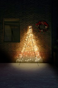 Fairybell verlichte muurkerstboom - 200 cm - 180 warm witte ledlampjes