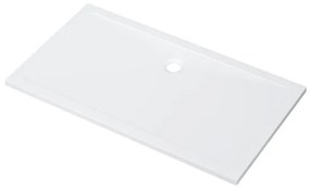 ZEZA Selva Douchebak - 120x80x4cm - rechthoek - Acryl - glans wit P1812A