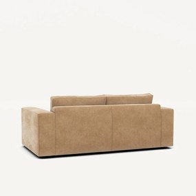 Compacte 3-zitsbank in stonewashed fluweel, SKANDER